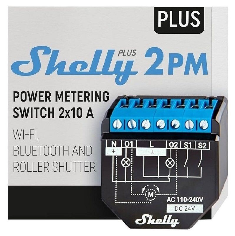 SHELLY - PLUS Micromodule relai double Shelly 2PM Maroc
