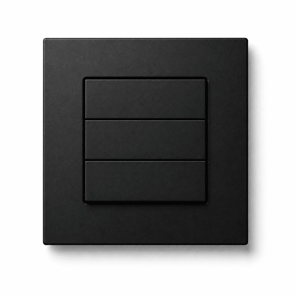 Interrupteur Classic 1/2/3 Boutons – Lumi Classic Series Dry Contact Noir Mat – Image 1